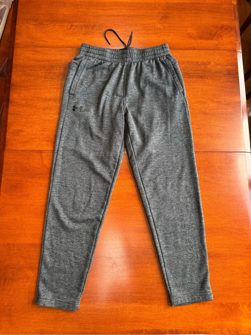 Under Armour Men’s Large Tall Loose Fit Fleece Sweatpants Gray Open Bottom
